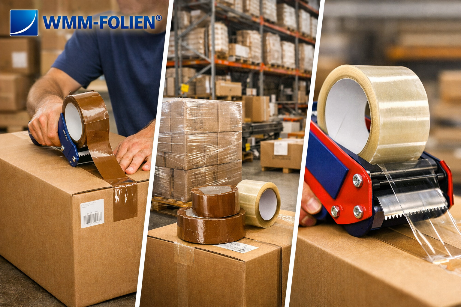 Solvent‑Klebeband Braun & Transparent – maximale Haftkraft für Kartons & Versand